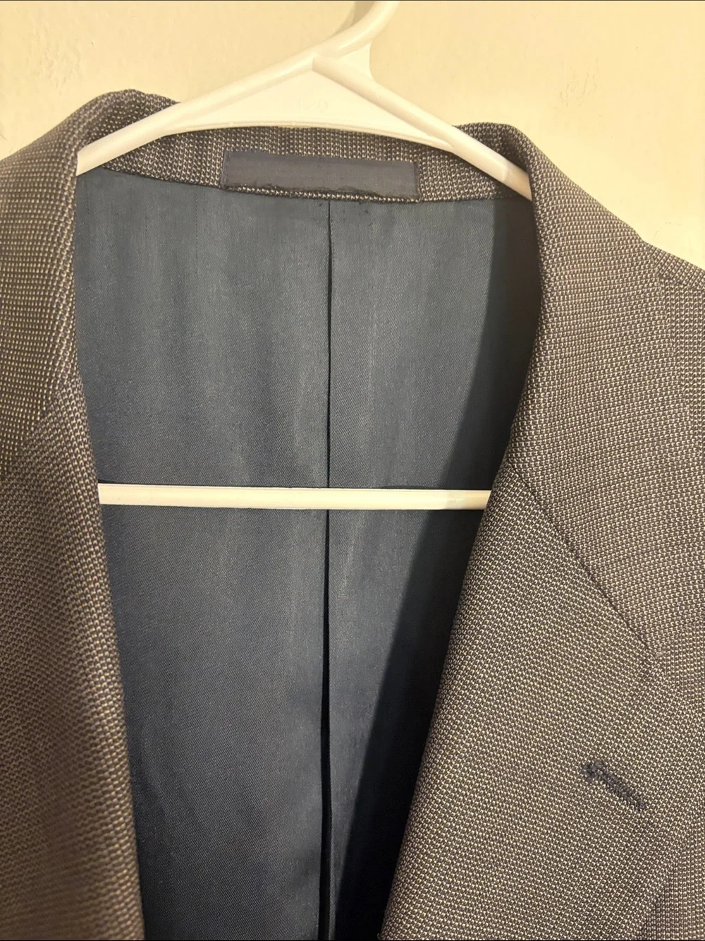 Milano pure wool Classic Men's Gray Two-Button Blazer